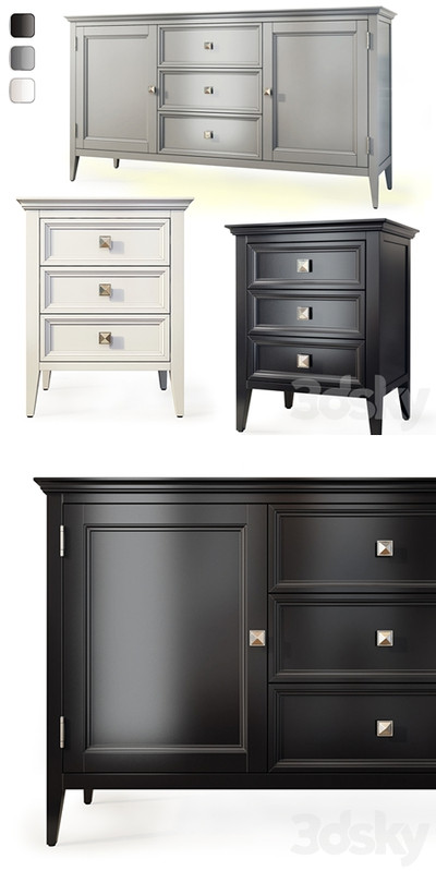 Chest of drawers and bedside tables Brooklyn. Sideboard, nightstand by MebelMoscow